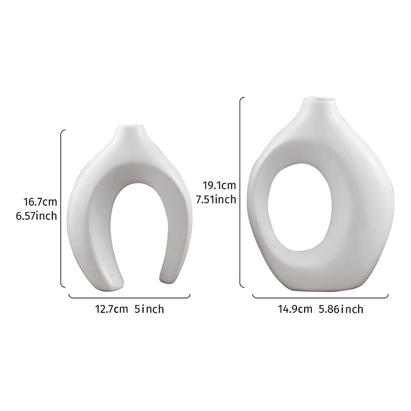 Moro™ | Bohemian Geometric Ceramic Vase Set