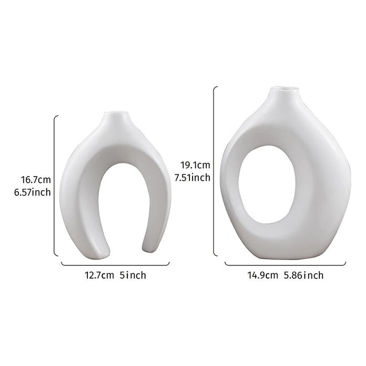 Moro™ | Bohemian Geometric Ceramic Vase Set