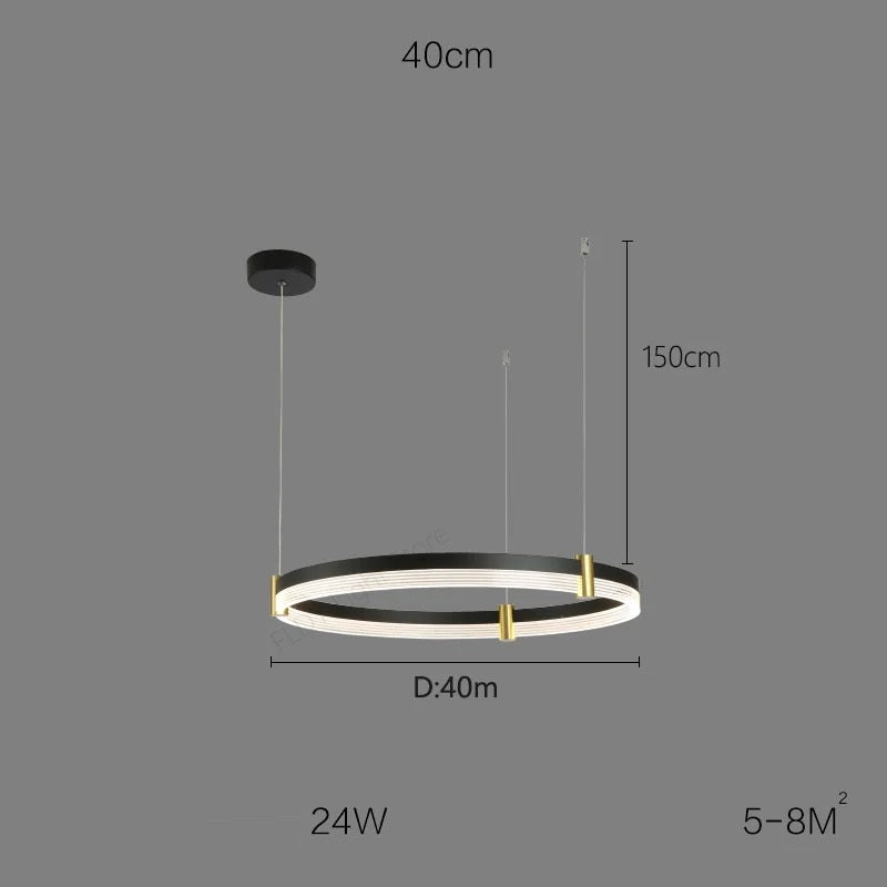 Syravon™ | Modern Round LED Chandelier