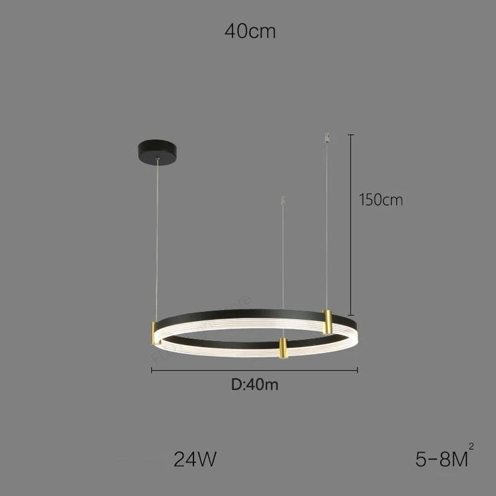 Syravon™ | Modern Round LED Chandelier