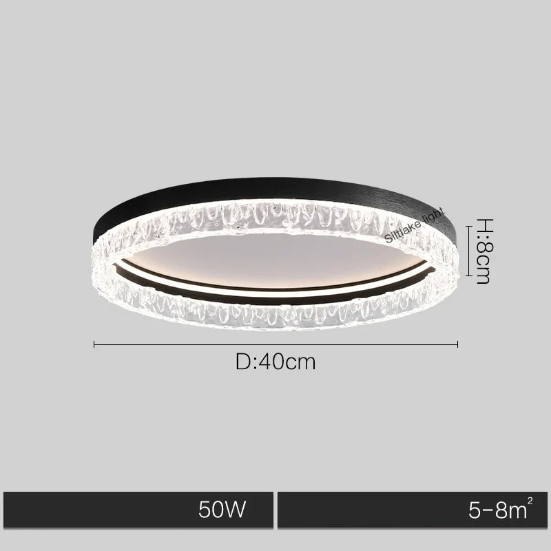 Novera™ | Modern Crystal Ceiling Light