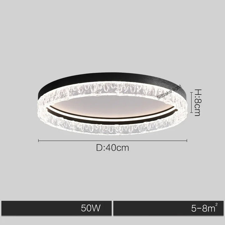 Novera™ | Modern Crystal Ceiling Light