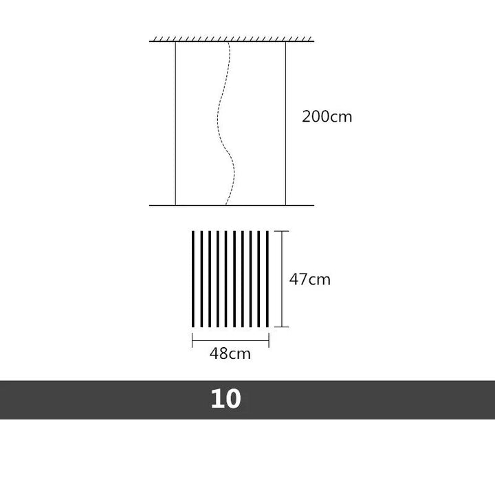 Jadario™ | Piano Keys Chandelier Light