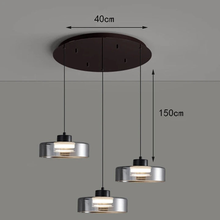 Nora™ | Elegant glass pendant