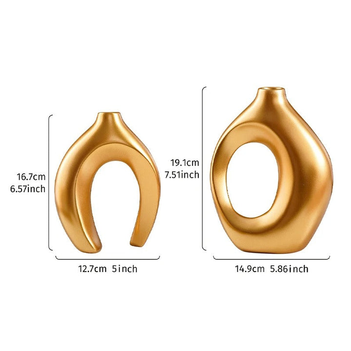 Moro™ | Bohemian Geometric Ceramic Vase Set