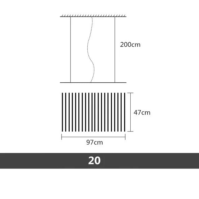 Jadario™ | Piano Keys Chandelier Light