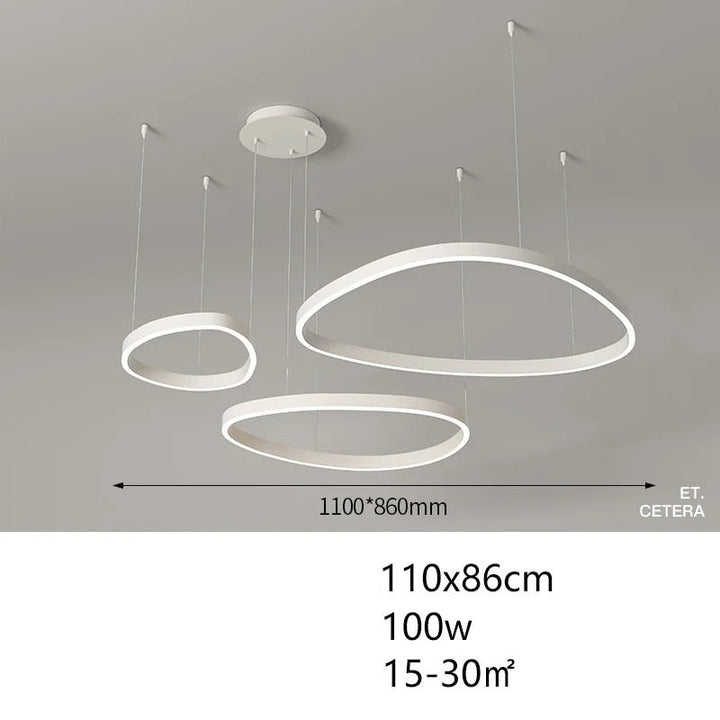 Lotta™ | Modern ring-shaped LED chandelier