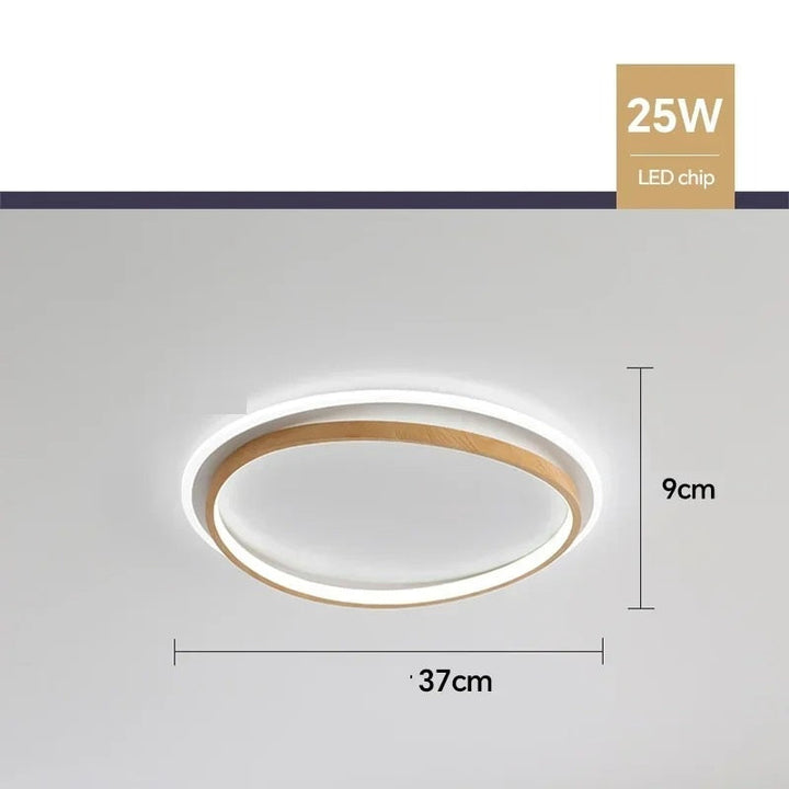 Kaia™ | Walnut LED Ceiling Light