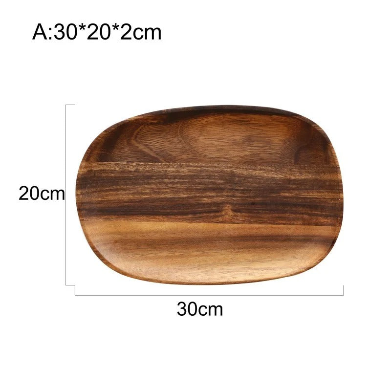 Kumo™ | Rustic acacia wood serving trays