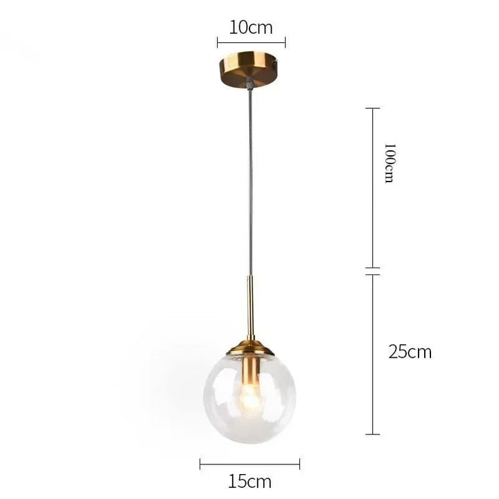 Jovian™ | Elegant glass globe pendant light