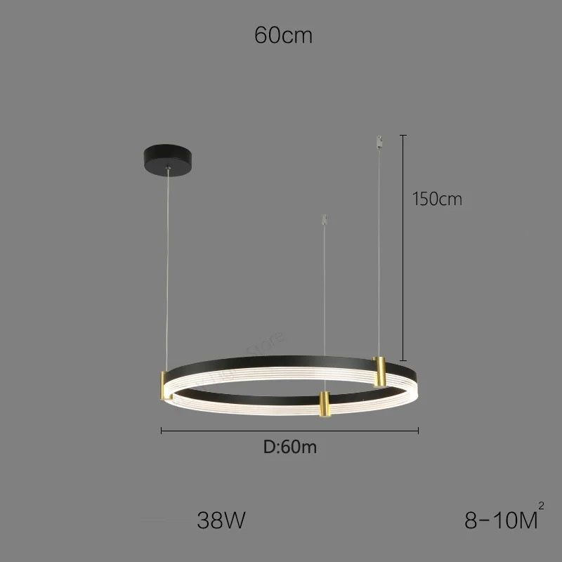 Syravon™ | Modern Round LED Chandelier