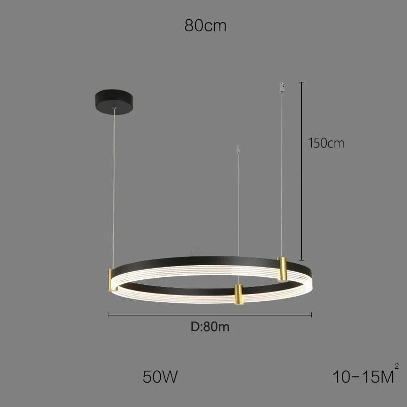 Syravon™ | Modern Round LED Chandelier