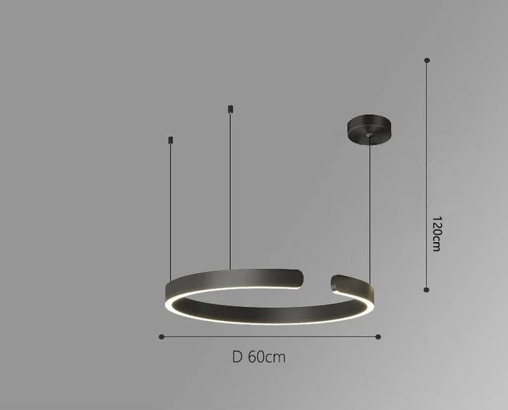 Vaya™ | Minimalist LED Ring Chandelier