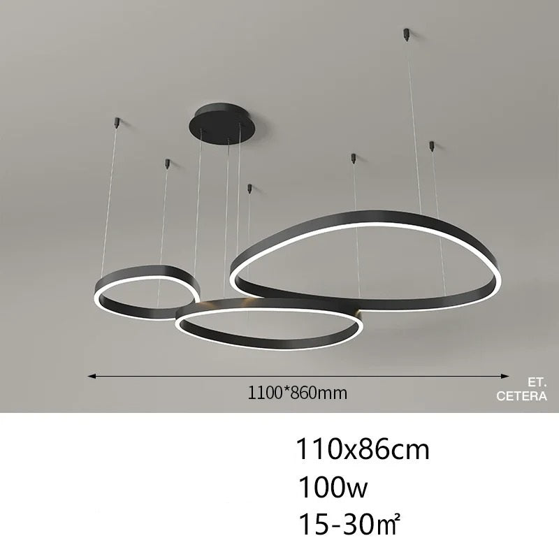 Lotta™ | Modern ring-shaped LED chandelier