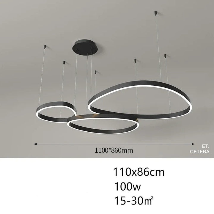 Lotta™ | Modern ring-shaped LED chandelier