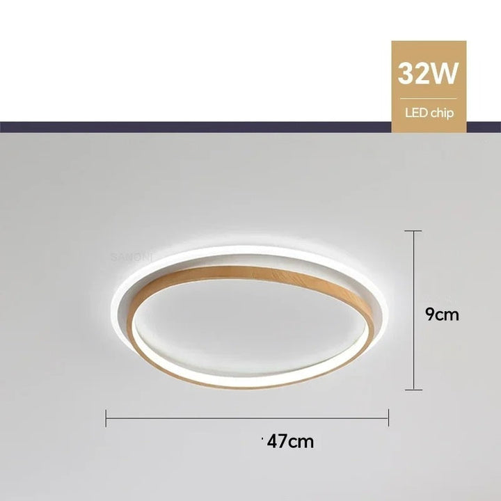 Kaia™ | Walnut LED Ceiling Light