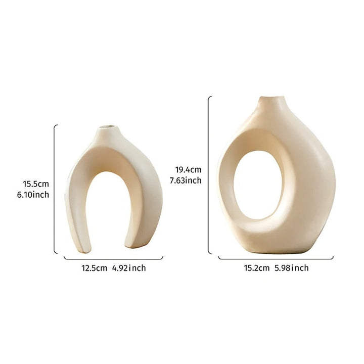 Moro™ | Bohemian Geometric Ceramic Vase Set