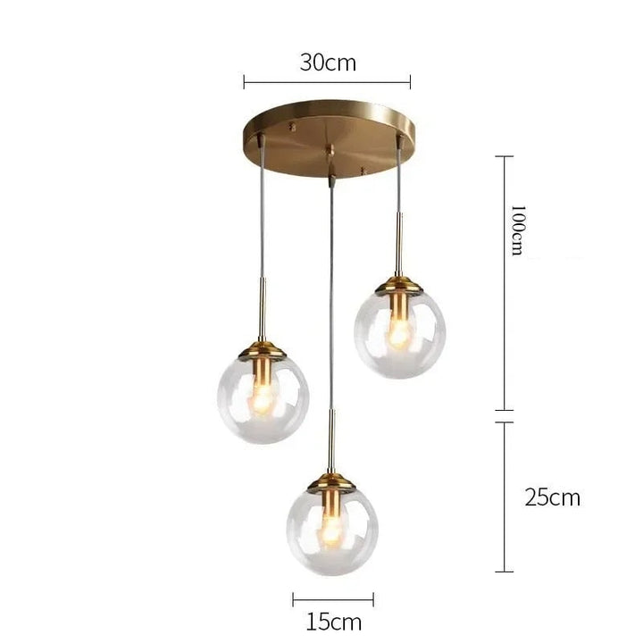 Jovian™ | Elegant glass globe pendant light