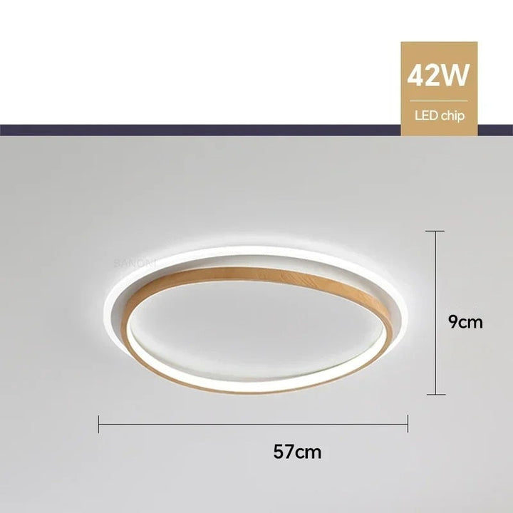 Kaia™ | Walnut LED Ceiling Light