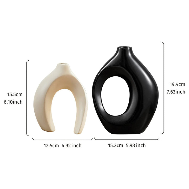 Moro™ | Bohemian Geometric Ceramic Vase Set