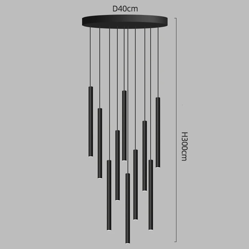 Ella™ | Elegant LED staircase pendant