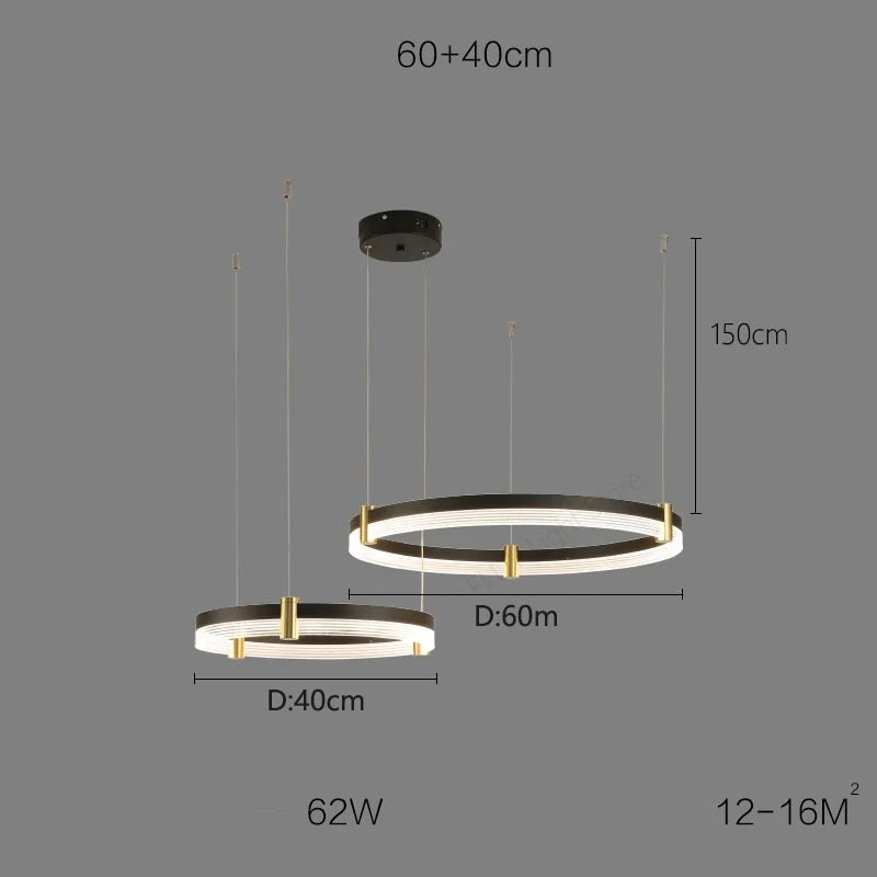 Syravon™ | Modern Round LED Chandelier