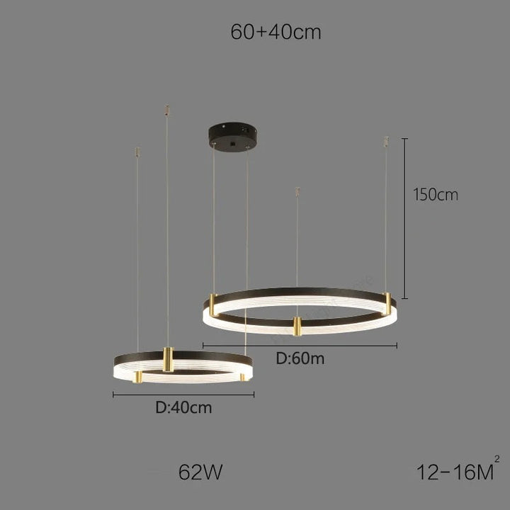 Syravon™ | Modern Round LED Chandelier