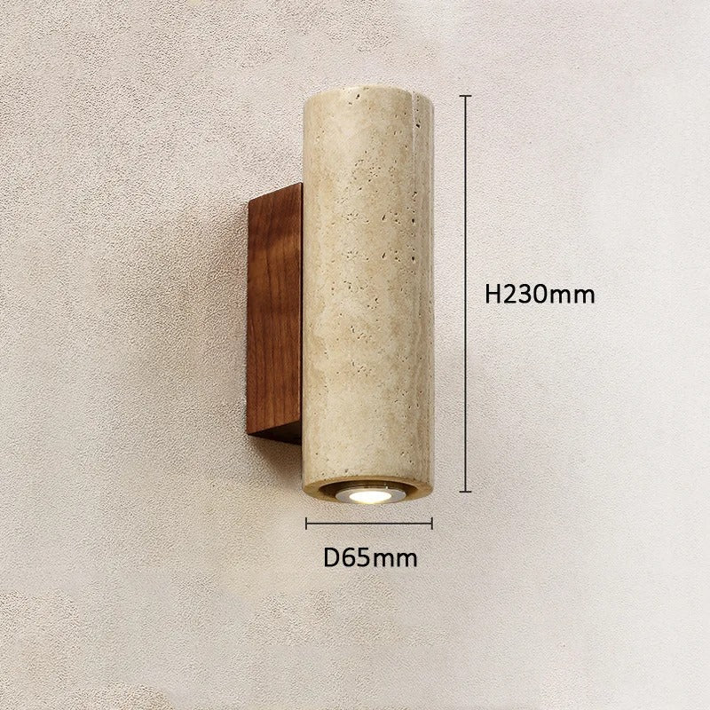 Isla™ | Modern LED wall light made of stone