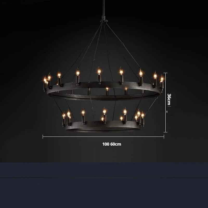 Gari™ | Vintage Round Filament Chandelier