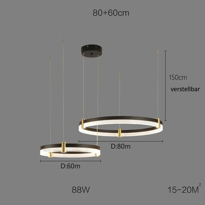Syravon™ | Modern Round LED Chandelier