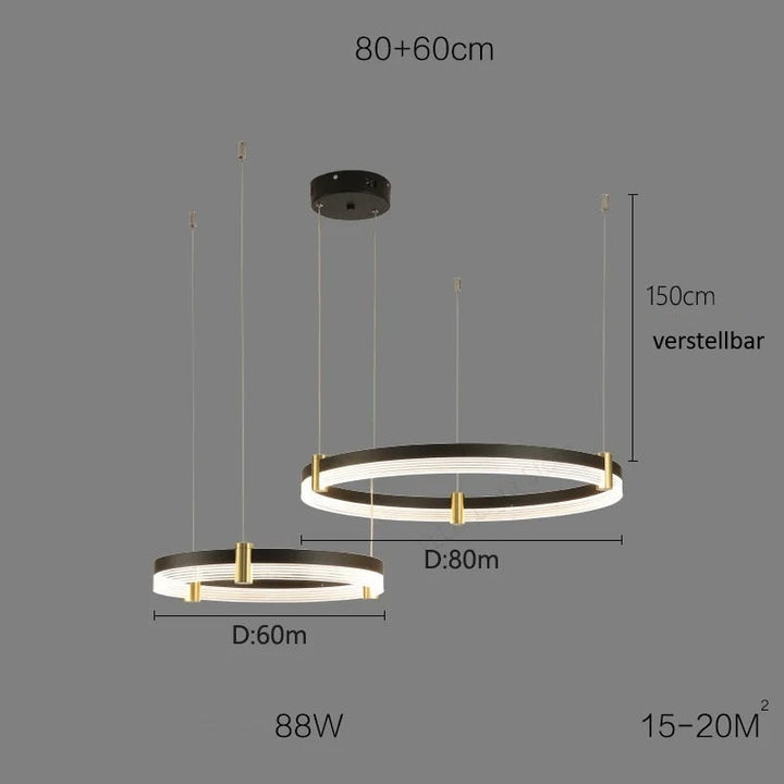 Syravon™ | Modern Round LED Chandelier