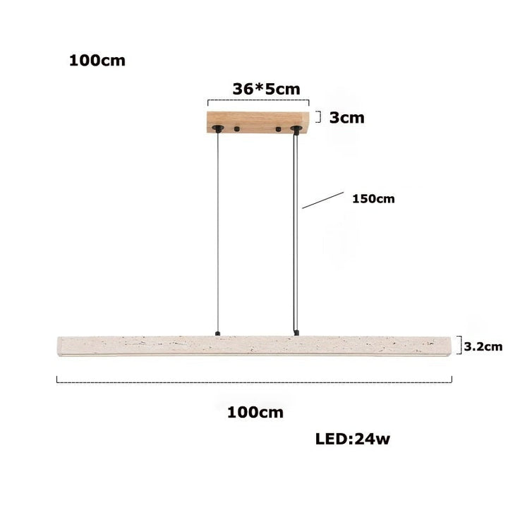 Rome™ | Chandelier made of stone and steel