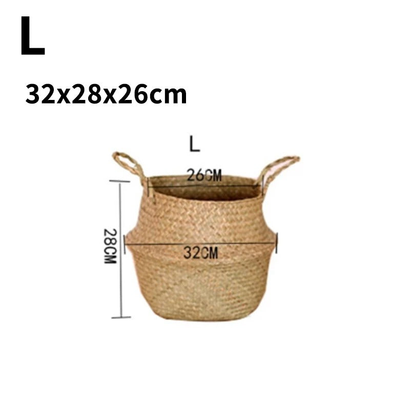 Helene™ | Natural basket made of seagrass