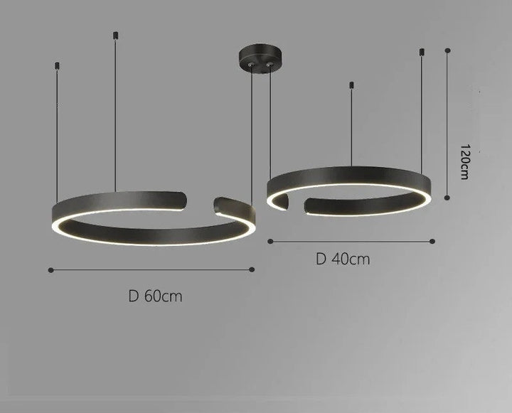 Vaya™ | Minimalist LED Ring Chandelier