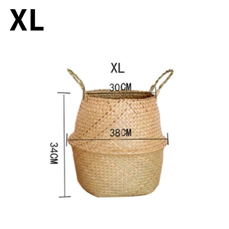 Helene™ | Natural basket made of seagrass