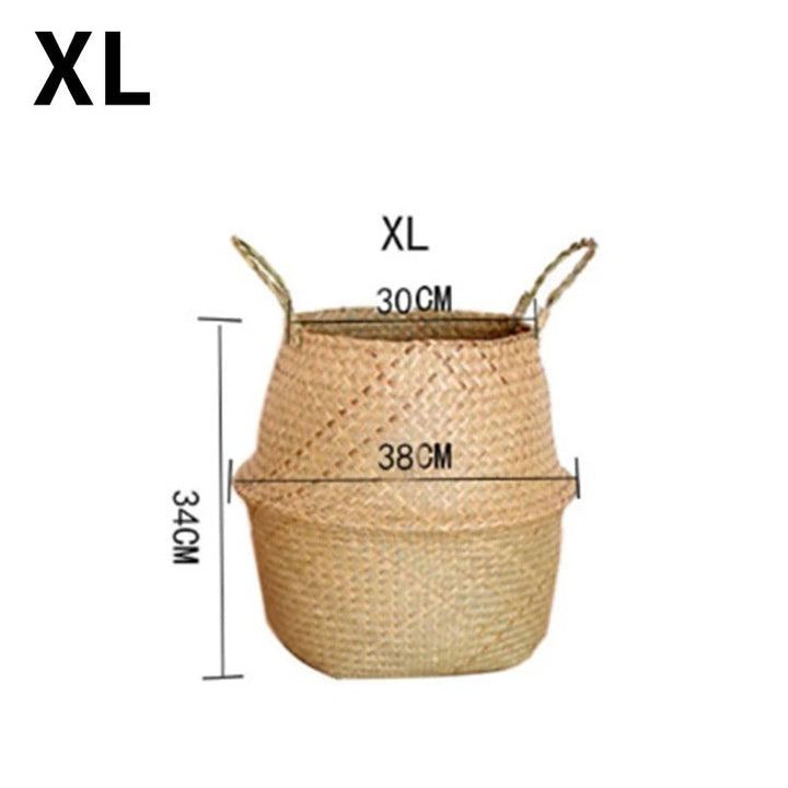 Helene™ | Natural basket made of seagrass