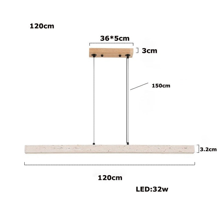 Rome™ | Chandelier made of stone and steel