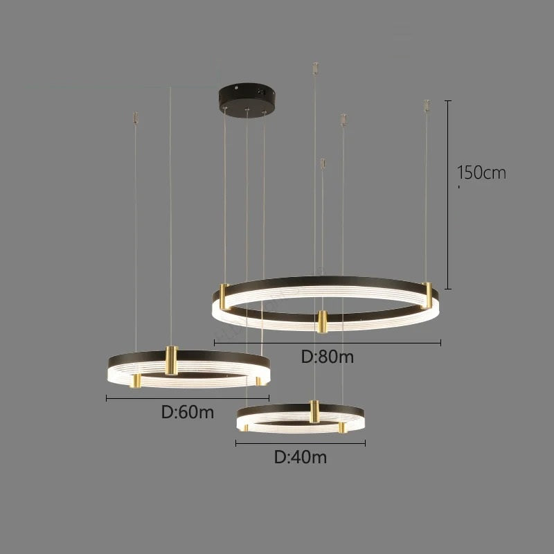Syravon™ | Modern Round LED Chandelier