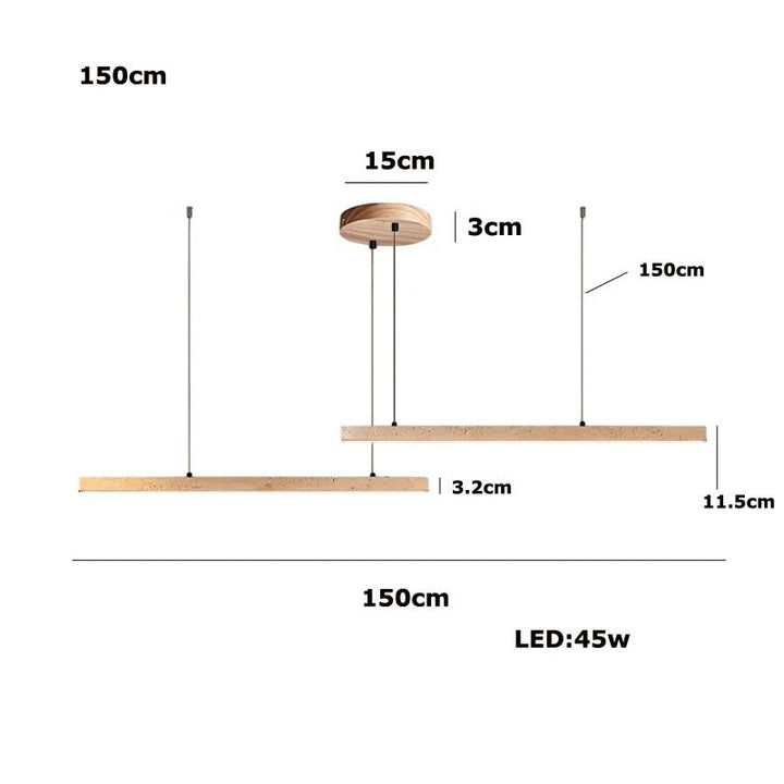 Rome™ | Chandelier made of stone and steel