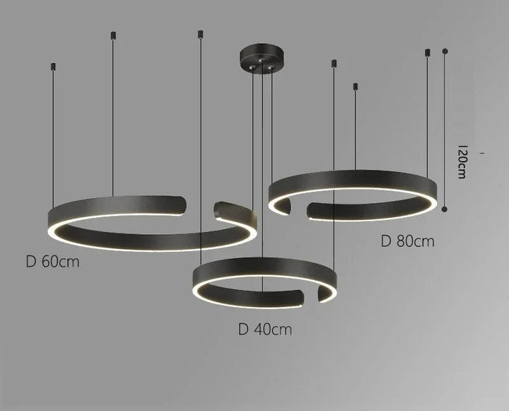 Vaya™ | Minimalist LED Ring Chandelier