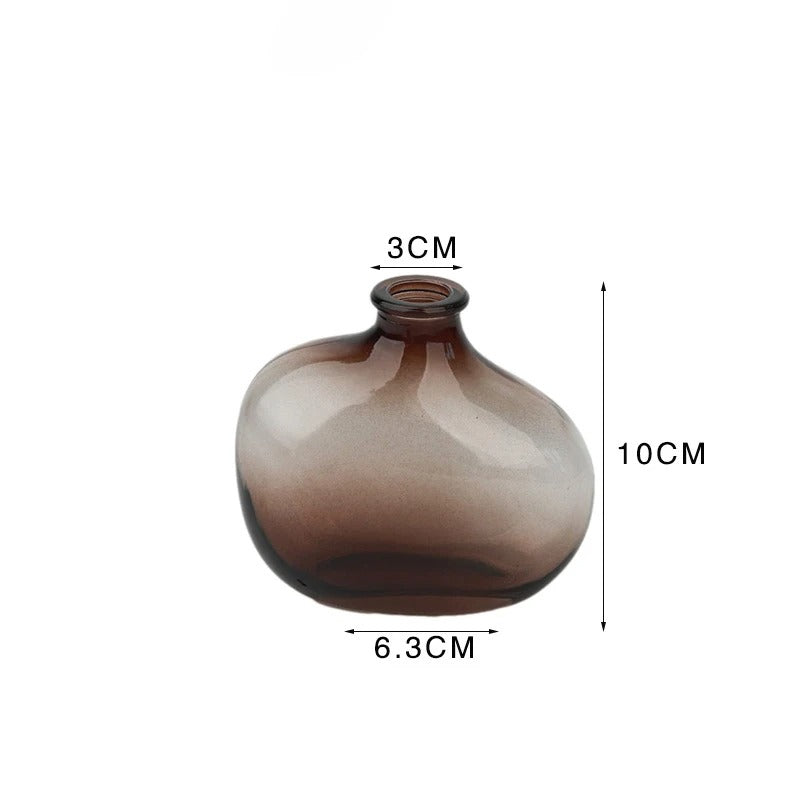 Homedeco 35™ | Elegant brown glass vase