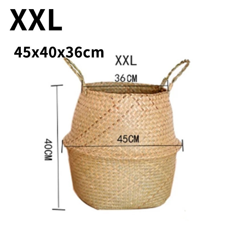 Helene™ | Natural basket made of seagrass