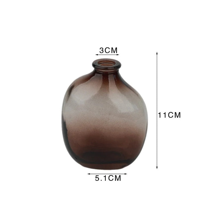 Homedeco 35™ | Elegant brown glass vase